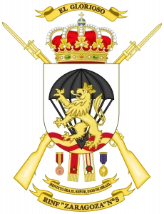 Escudo de armas del REG. DE ARTILLERIA ZARAGOZA  5