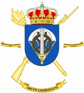 Escudo de armas del GRUPO logistico VI de Paracaidistas