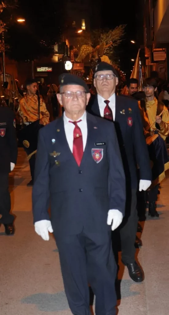 ESCOLTA DE LA ASVEPA ALICANTE EN LA PROCESION DEL SANTO ENTIERRO EL VIERNES SANTO EN NOVELDA-ALICANTE IMAGEN 11