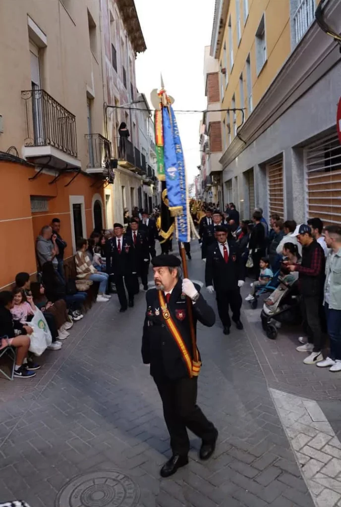 ESCOLTA DE LA ASVEPA ALICANTE EN LA PROCESION DEL SANTO ENTIERRO EL VIERNES SANTO EN NOVELDA-ALICANTE IMAGEN 12