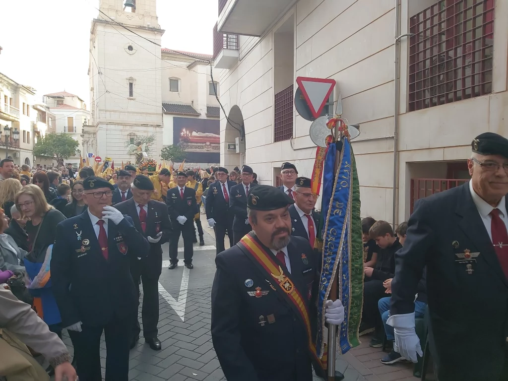 ESCOLTA DE LA ASVEPA ALICANTE EN LA PROCESION DEL SANTO ENTIERRO EL VIERNES SANTO EN NOVELDA-ALICANTE IMAGEN 2