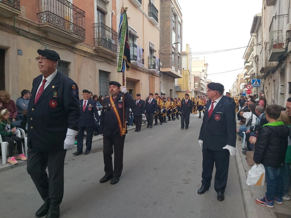ESCOLTA DE LA ASVEPA ALICANTE EN LA PROCESION DEL SANTO ENTIERRO EL VIERNES SANTO EN NOVELDA-ALICANTE IMAGEN 3