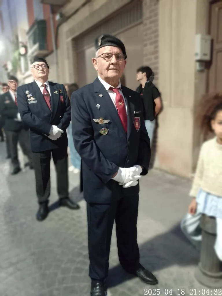 ESCOLTA DE LA ASVEPA ALICANTE EN LA PROCESION DEL SANTO ENTIERRO EL VIERNES SANTO EN NOVELDA-ALICANTE IMAGEN 7